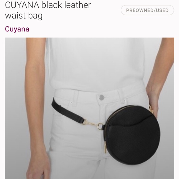 Cuyana Handbags - Cuyana Mini Circle Belt Bag Adjustable Crossbody Shoulder XS/S Black EUC